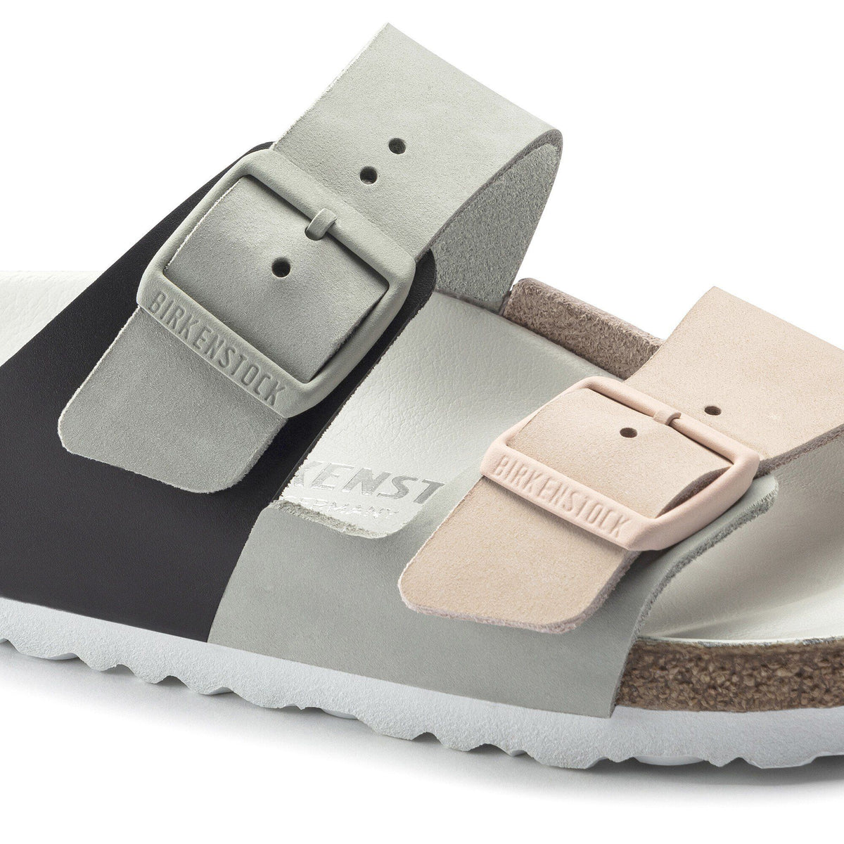Arizona Split Nubuck Leather in Color Mineral/Light Rose | Birkenstock