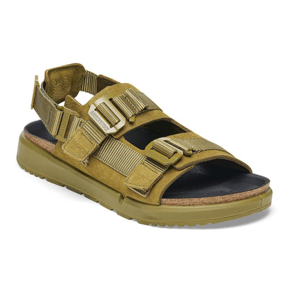 Shinjuku Leather-Textile in Color Pine Green | Birkenstock