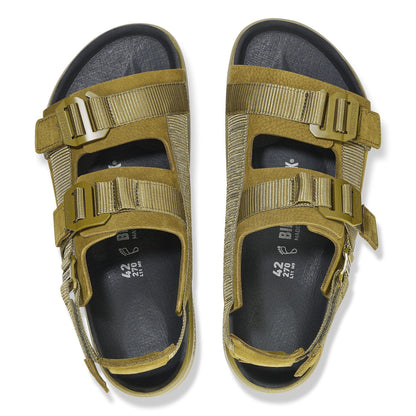 Shinjuku Leather-Textile in Color Pine Green | Birkenstock