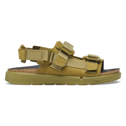 Shinjuku Leather-Textile in Color Pine Green | Birkenstock