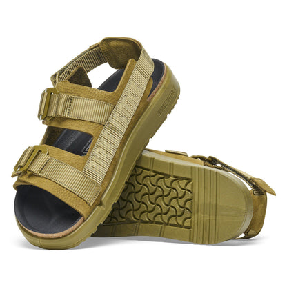Shinjuku Leather-Textile in Color Pine Green | Birkenstock