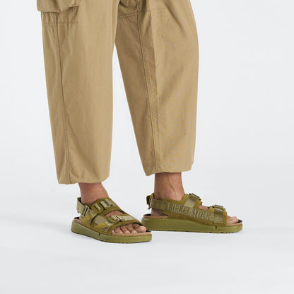 Shinjuku Leather-Textile in Color Pine Green | Birkenstock