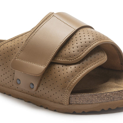 Kyoto Leather in Color Puff Pack Cork Brown | Birkenstock