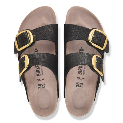 Arizona Big Buckle Synthetics in Color Python Black | Birkenstock