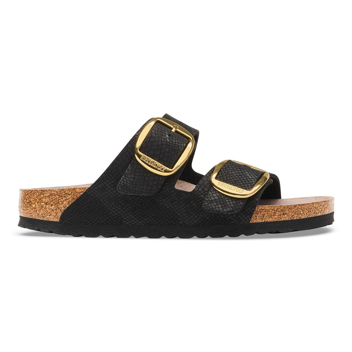 Arizona Big Buckle Synthetics in Color Python Black | Birkenstock