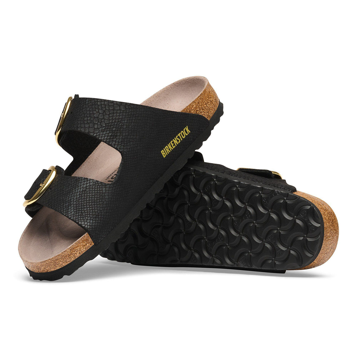 Arizona Big Buckle Synthetics in Color Python Black | Birkenstock