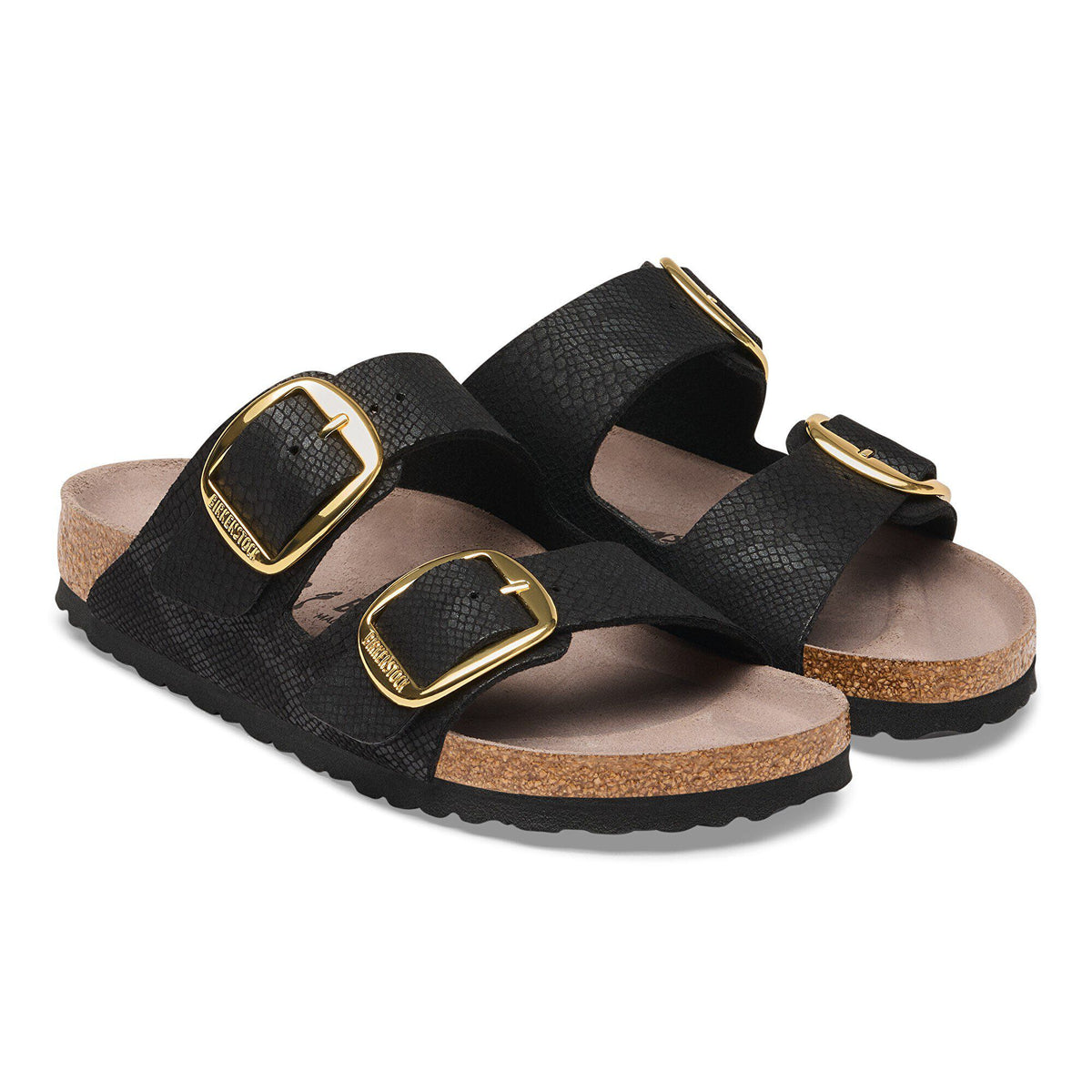 Arizona Big Buckle Synthetics in Color Python Black | Birkenstock