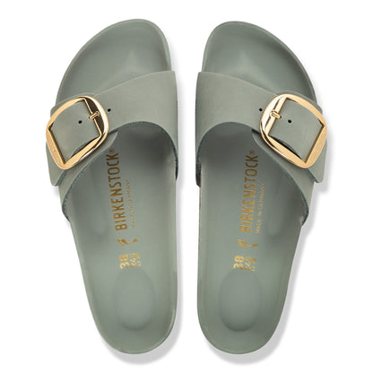 Madrid Big Buckle Oiled Leather in Color Pure Sage | Birkenstock