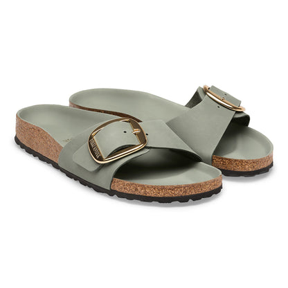 Madrid Big Buckle Oiled Leather in Color Pure Sage | Birkenstock