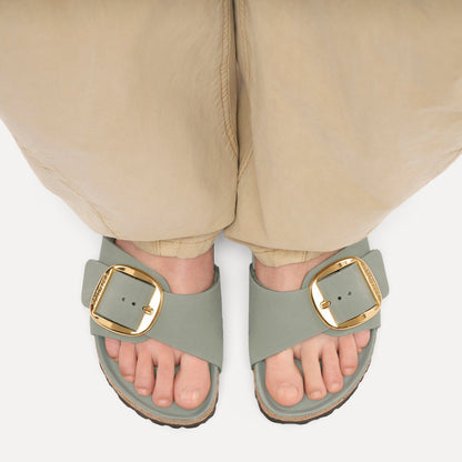 Madrid Big Buckle Oiled Leather in Color Pure Sage | Birkenstock