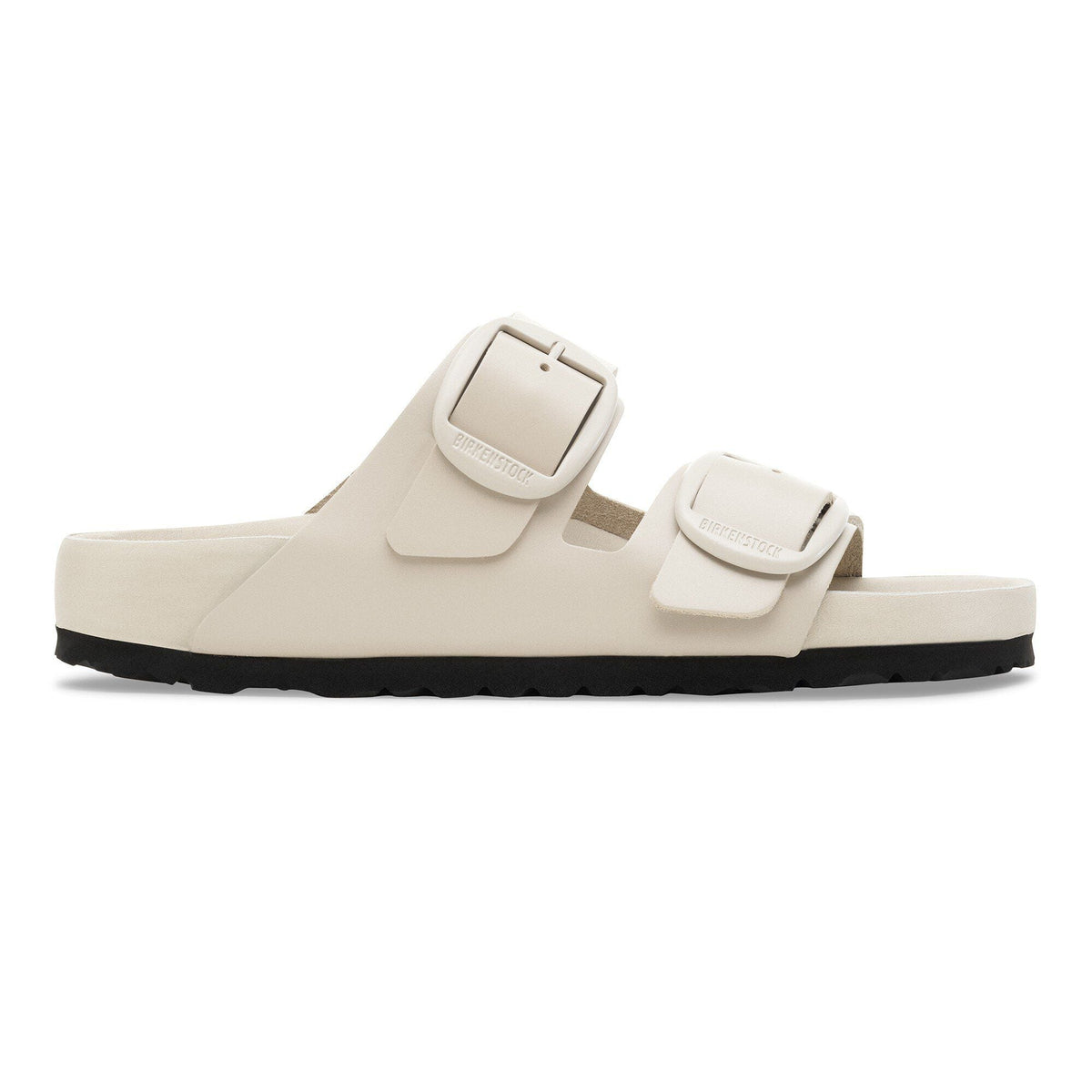 Arizona Big Buckle Leather in Color New Dressy Oyster | Birkenstock