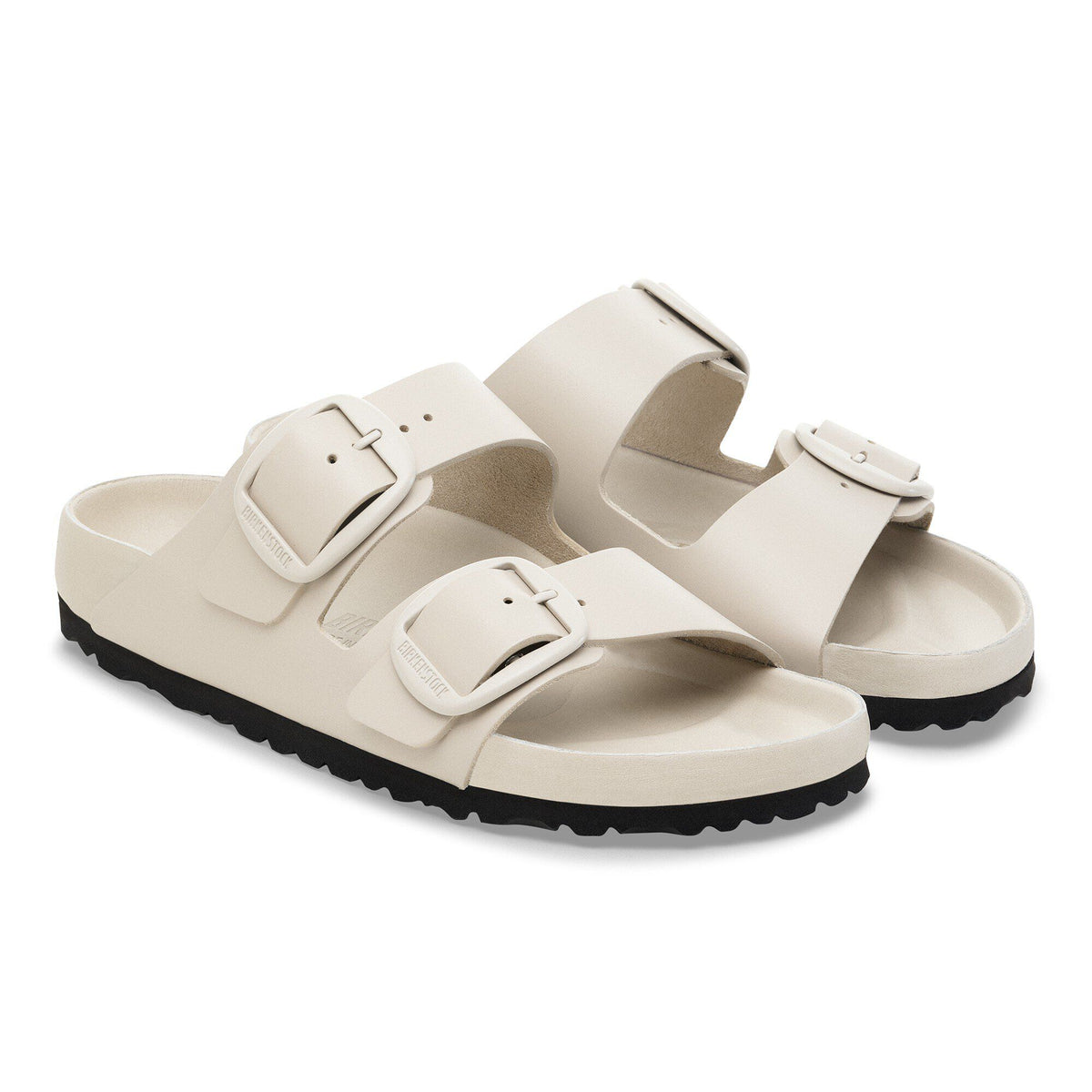 Arizona Big Buckle Leather in Color New Dressy Oyster | Birkenstock