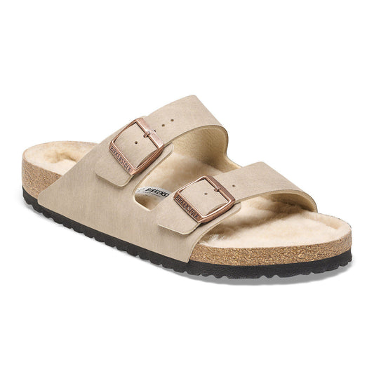 Arizona Shearling Synthetics in Color Desert Dust Gray Taupe | Birkenstock