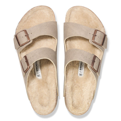 Arizona Shearling Synthetics in Color Desert Dust Gray Taupe | Birkenstock