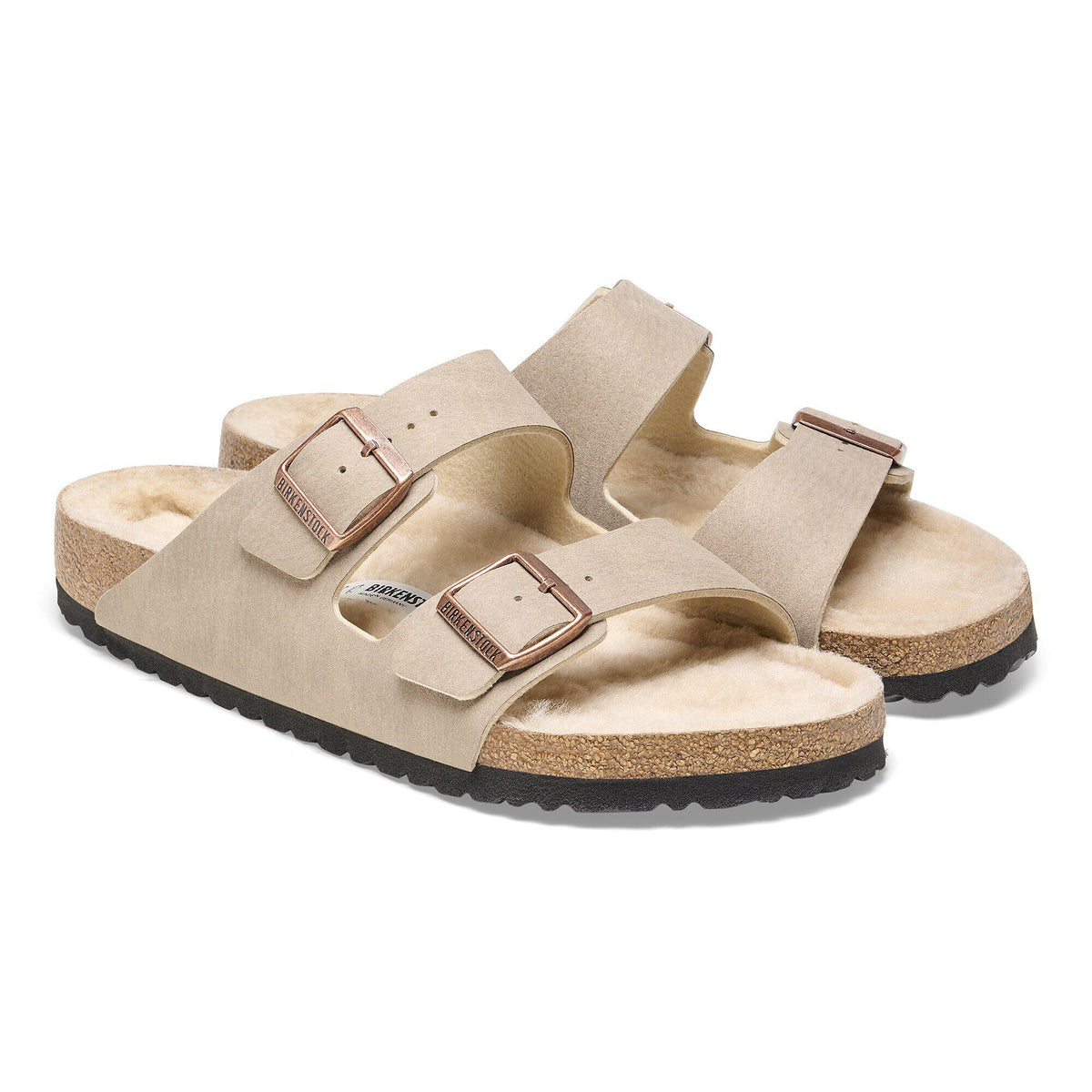 Arizona Shearling Synthetics in Color Desert Dust Gray Taupe | Birkenstock