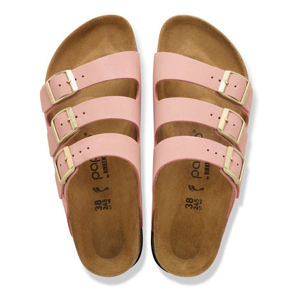 Florida Flex Platform Nubuck Leather in Color Pink Clay | Birkenstock