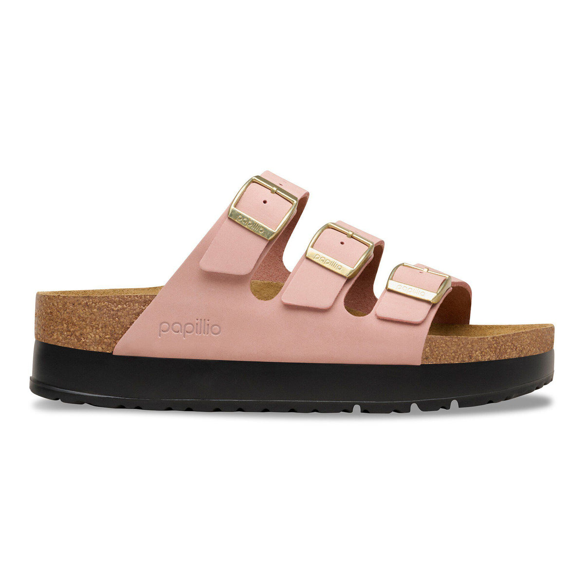 Florida Flex Platform Nubuck Leather in Color Pink Clay | Birkenstock