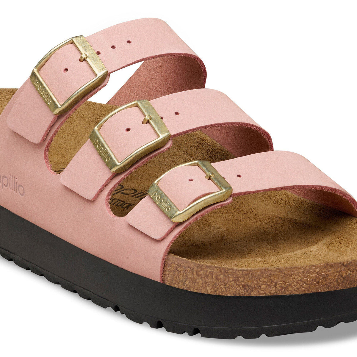 Florida Flex Platform Nubuck Leather in Color Pink Clay | Birkenstock