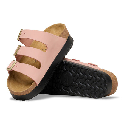 Florida Flex Platform Nubuck Leather in Color Pink Clay | Birkenstock