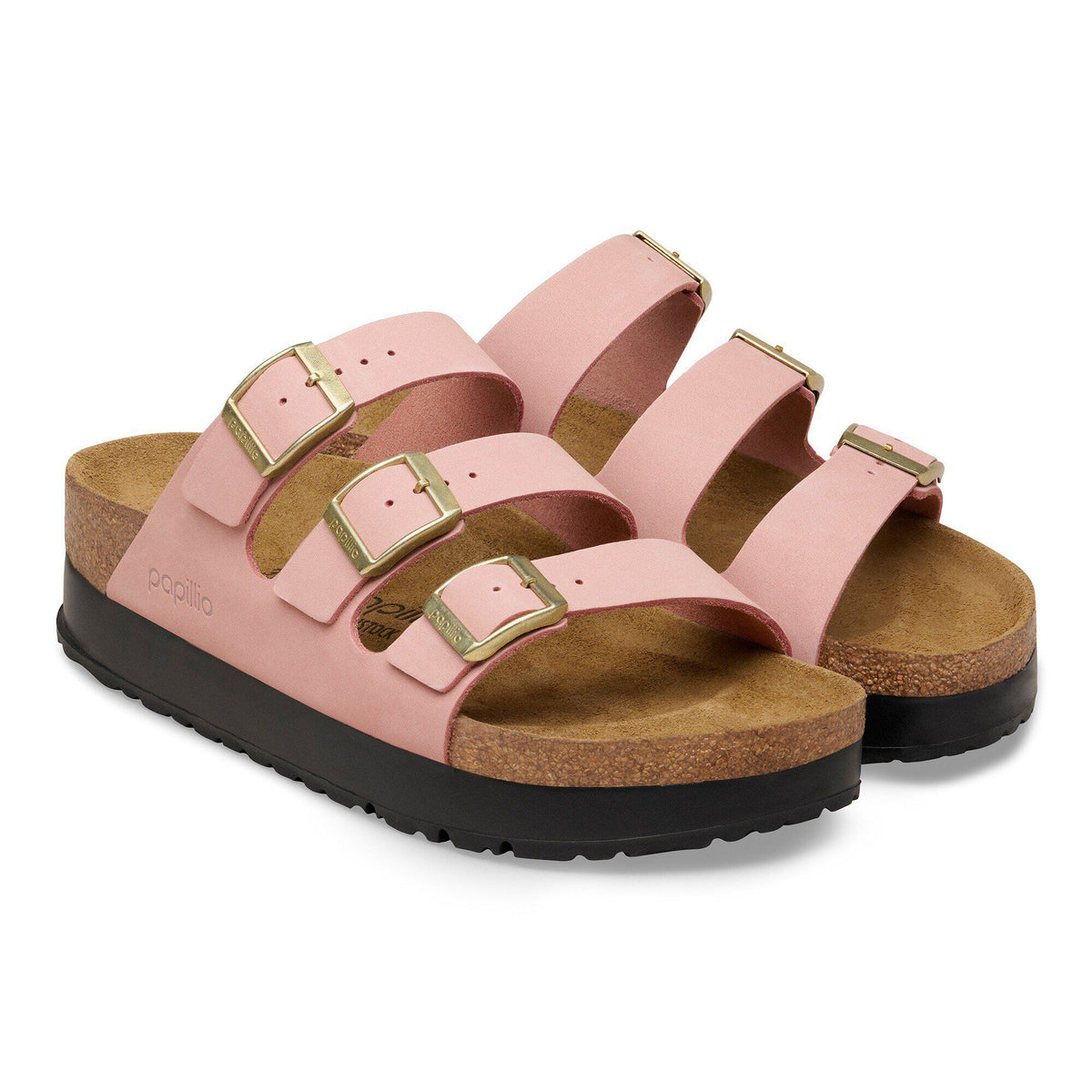 Florida Flex Platform Nubuck Leather in Color Pink Clay | Birkenstock