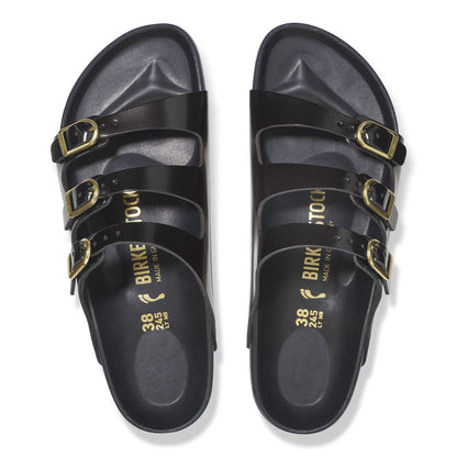 Florida Exquisite Natural Leather Patent in Color High Shine Black | Birkenstock