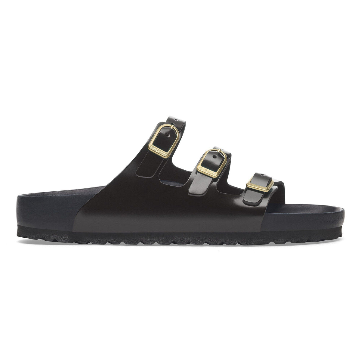 Florida Exquisite Natural Leather Patent in Color High Shine Black | Birkenstock