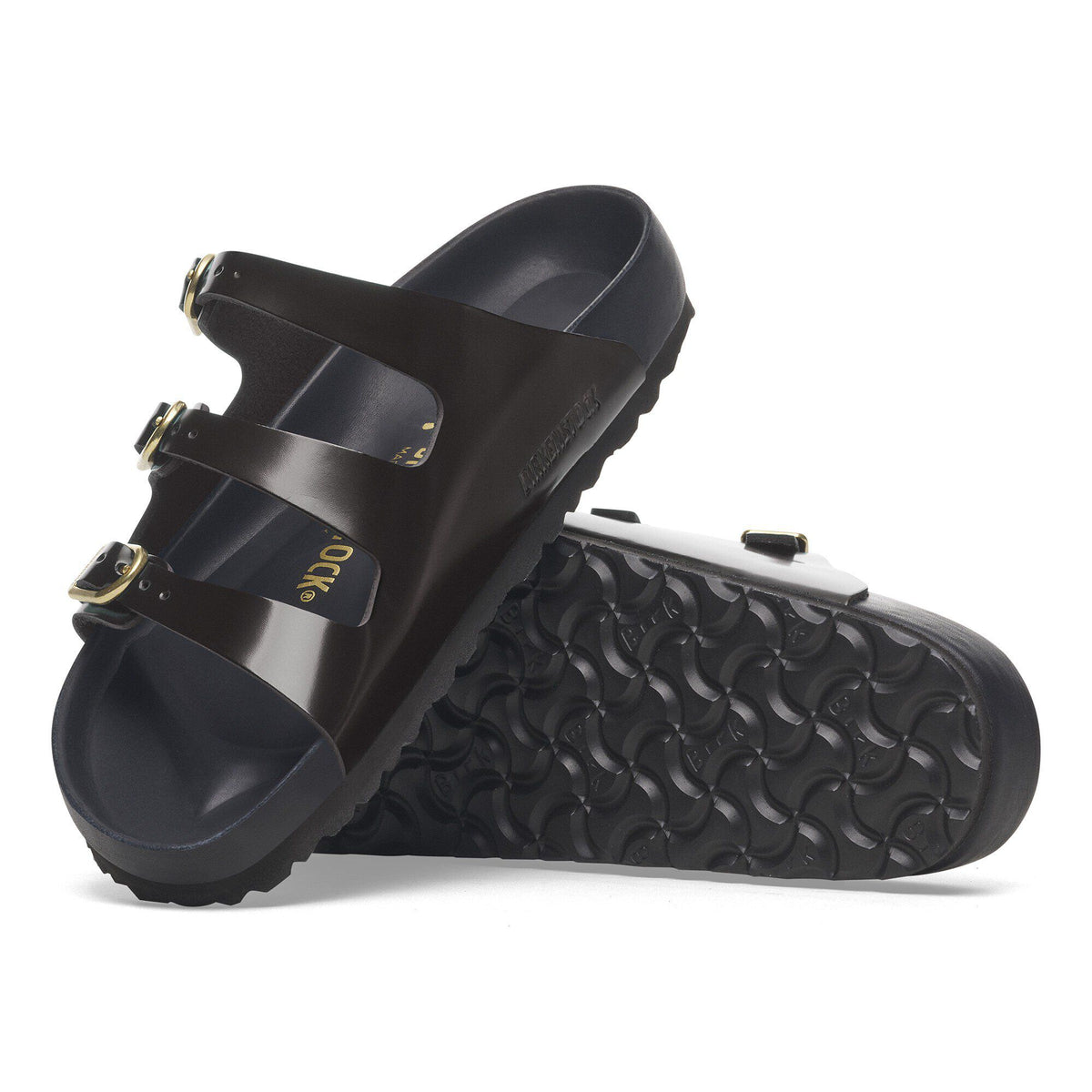 Florida Exquisite Natural Leather Patent in Color High Shine Black | Birkenstock