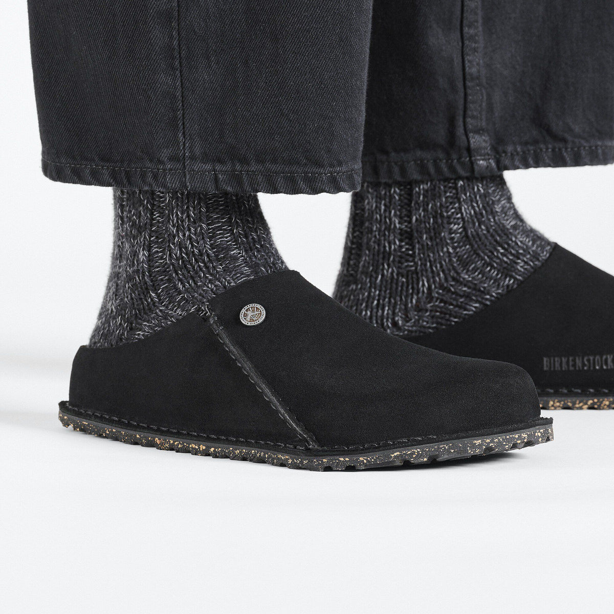 Zermatt Premium Suede Leather in Color Black | Birkenstock