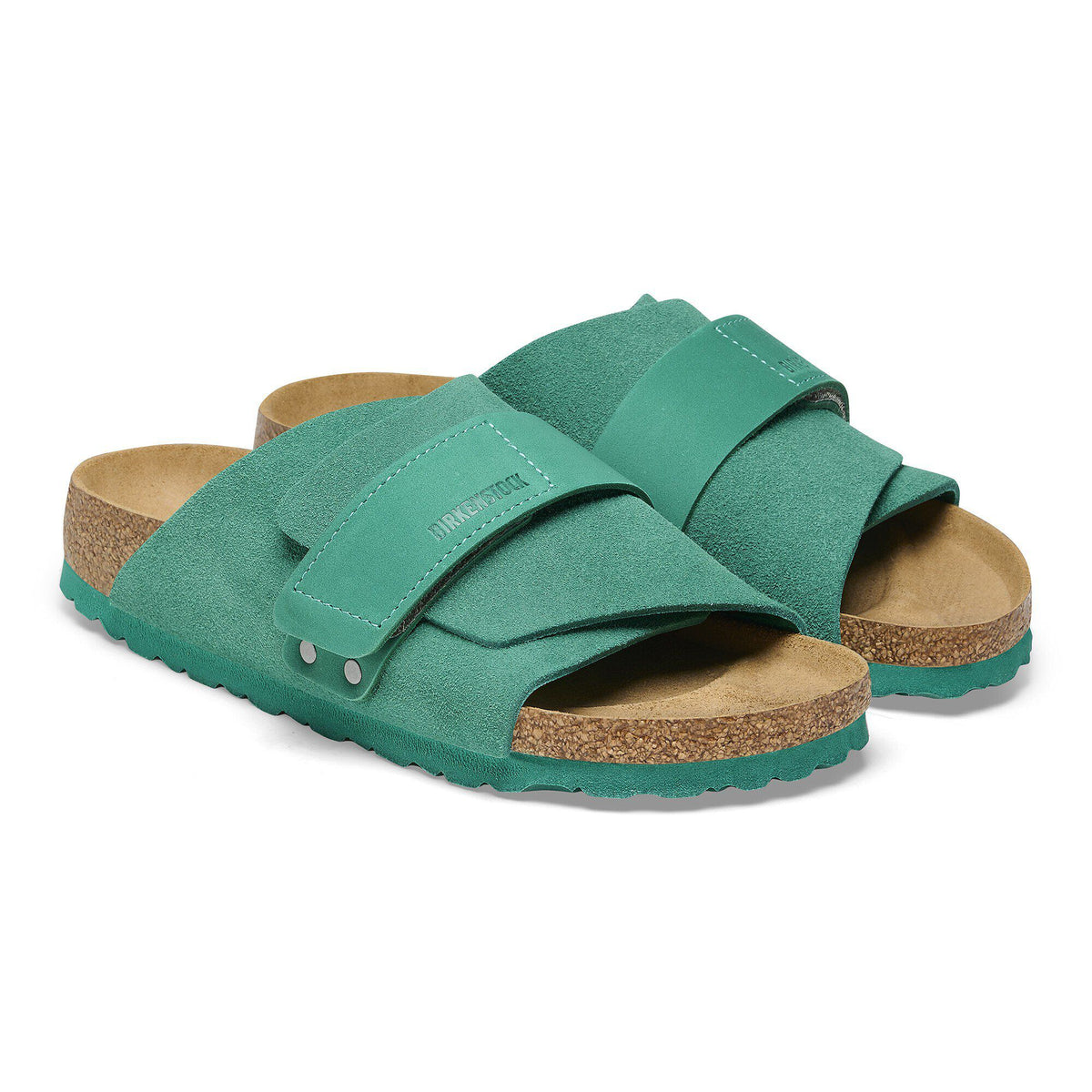 Kyoto Nubuck-Suede Leather in Color Digital Green | Birkenstock