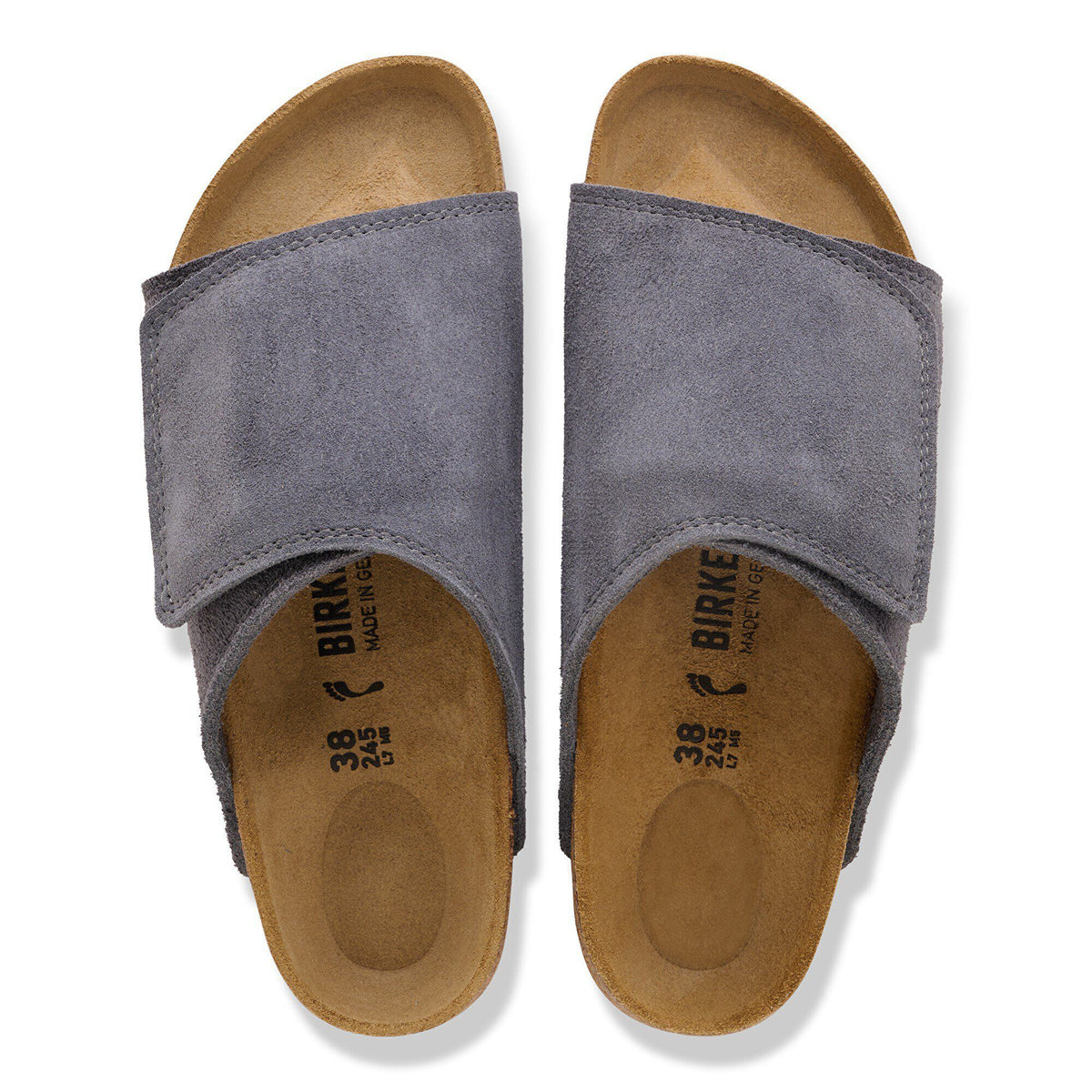 Solana Suede Leather in Color Charcoal | Birkenstock