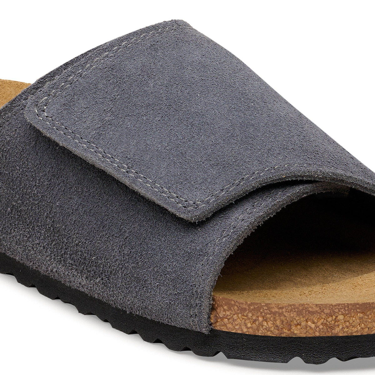 Solana Suede Leather in Color Charcoal | Birkenstock