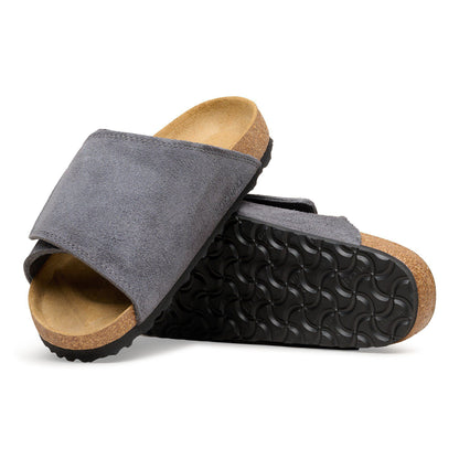 Solana Suede Leather in Color Charcoal | Birkenstock