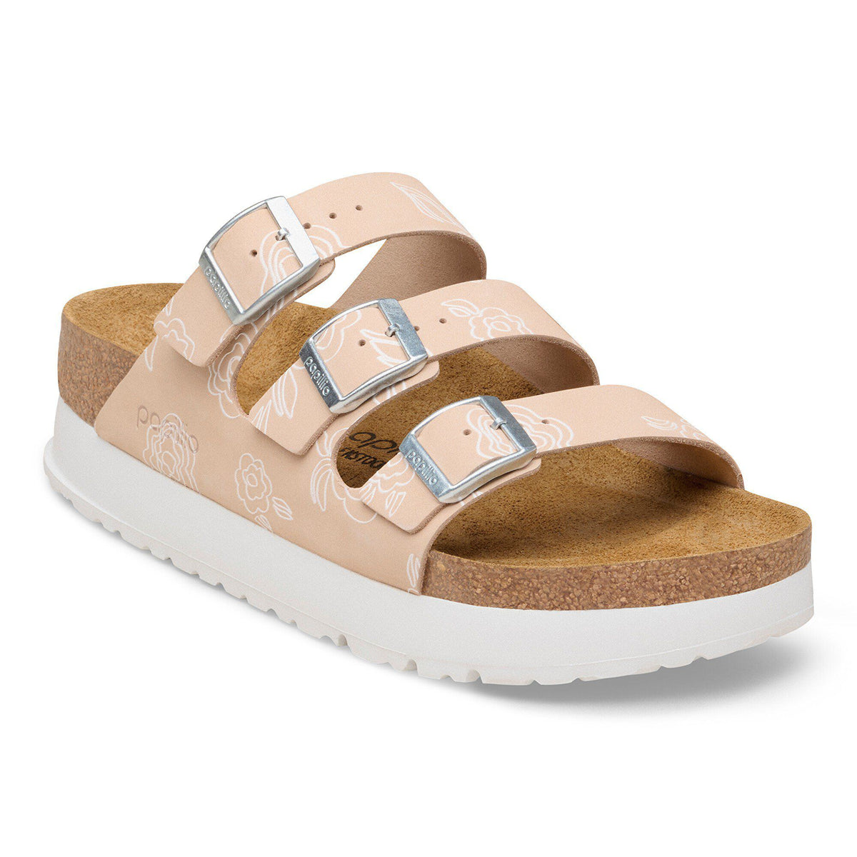 Florida Flex Platform Nubuck Leather in Color Light Rose Flower | Birkenstock