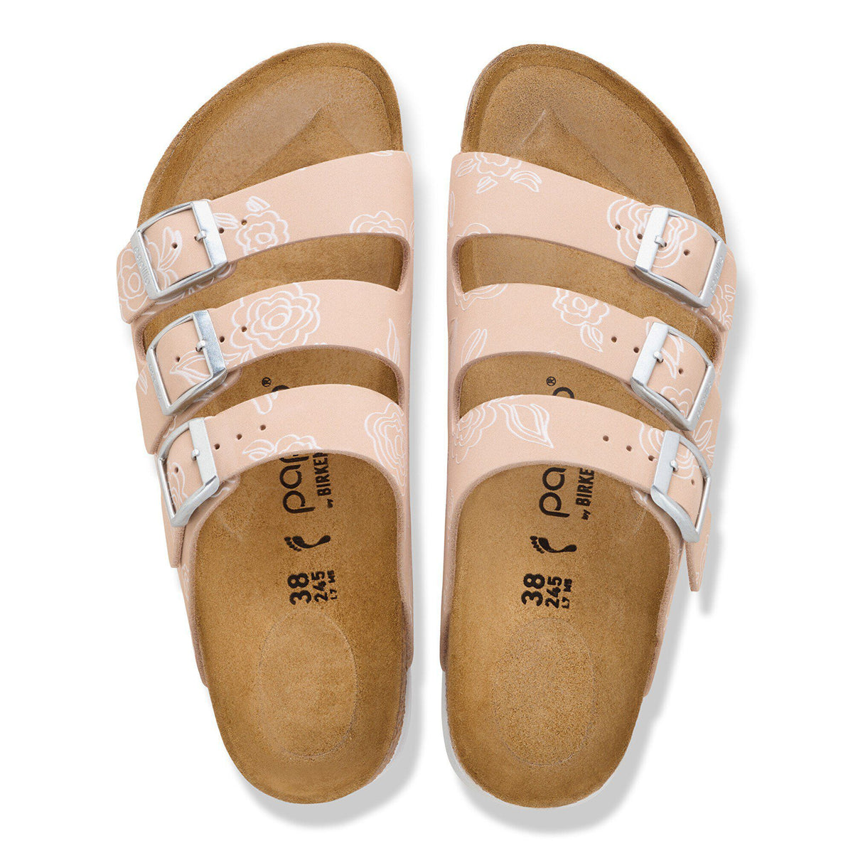 Florida Flex Platform Nubuck Leather in Color Light Rose Flower | Birkenstock