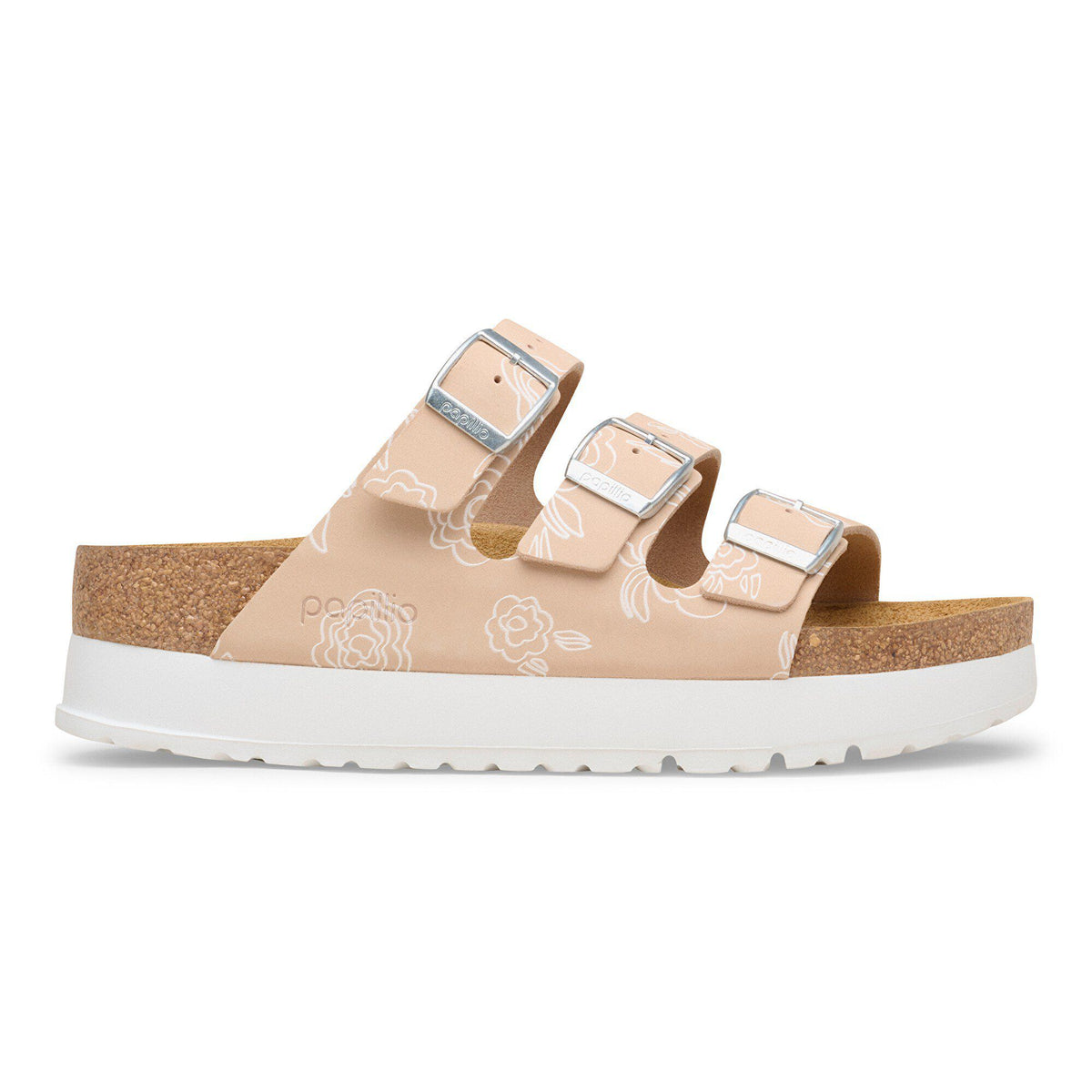 Florida Flex Platform Nubuck Leather in Color Light Rose Flower | Birkenstock