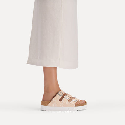 Florida Flex Platform Nubuck Leather in Color Light Rose Flower | Birkenstock