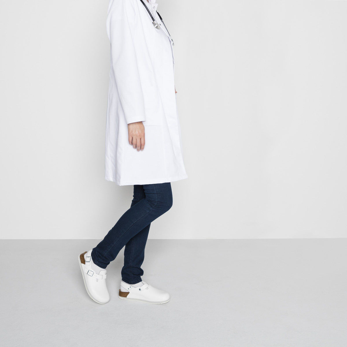 Tokio Super Grip Leather in Color White | Birkenstock