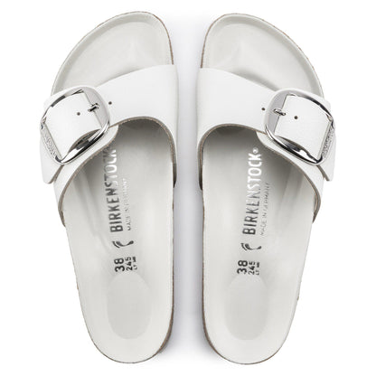 Madrid Big Buckle Leather in Color White | Birkenstock