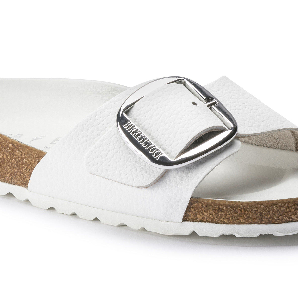 Madrid Big Buckle Leather in Color White | Birkenstock