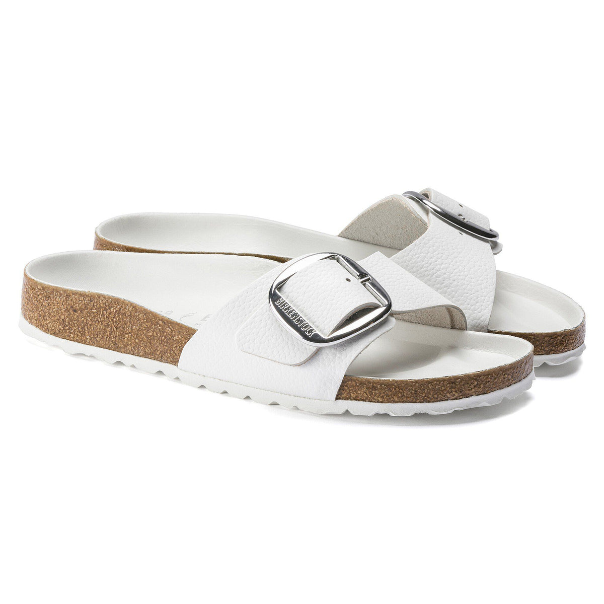 Madrid Big Buckle Leather in Color White | Birkenstock