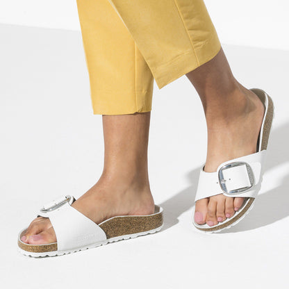 Madrid Big Buckle Leather in Color White | Birkenstock