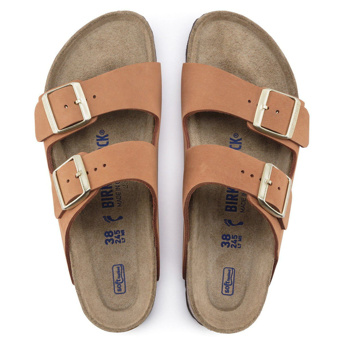 Arizona Soft Footbed Nubuck Leather in Color Pecan | Birkenstock