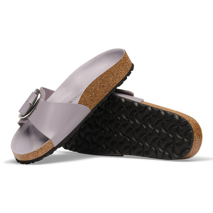 Madrid Big Buckle Natural Leather Patent in Color High-Shine Lavender Sky | Birkenstock