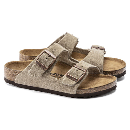 Arizona Kids Suede Leather in Color Taupe | Birkenstock