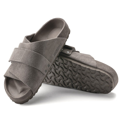 Kyoto Suede Leather in Color Gray Taupe | Birkenstock