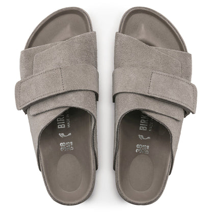 Kyoto Suede Leather in Color Gray Taupe | Birkenstock
