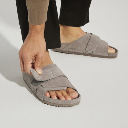Kyoto Suede Leather in Color Gray Taupe | Birkenstock