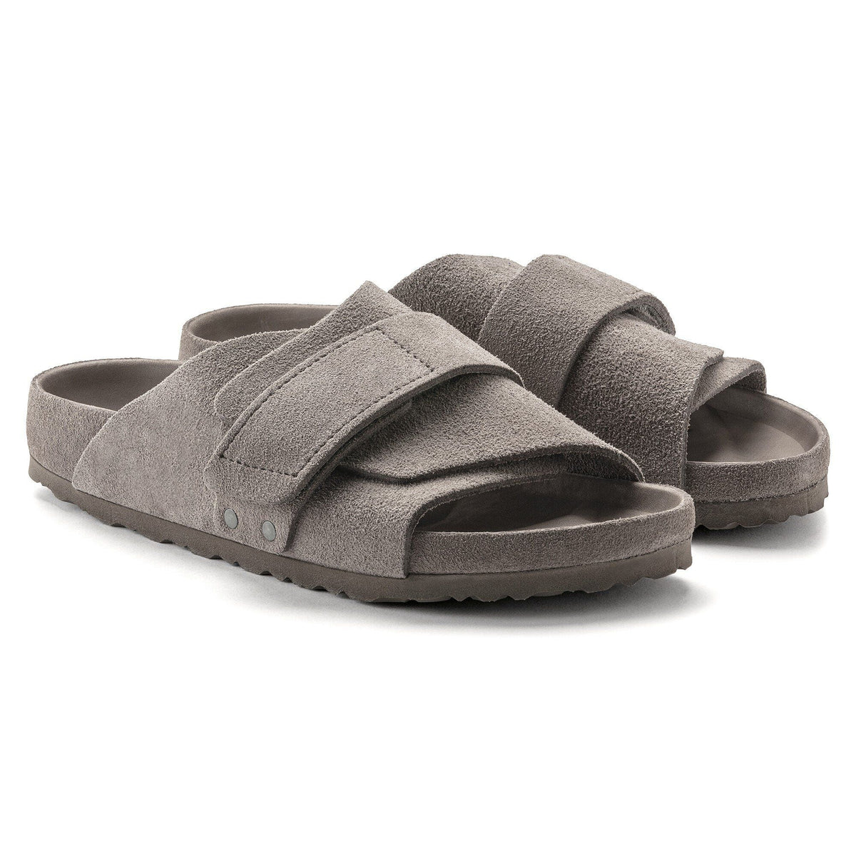 Kyoto Suede Leather in Color Gray Taupe | Birkenstock