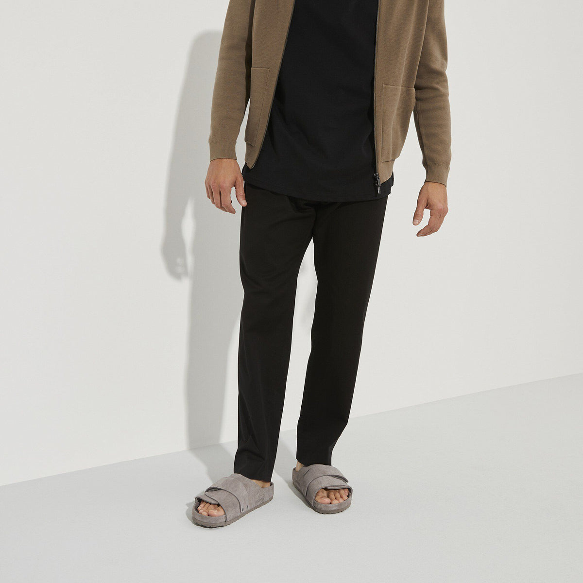 Kyoto Suede Leather in Color Gray Taupe | Birkenstock