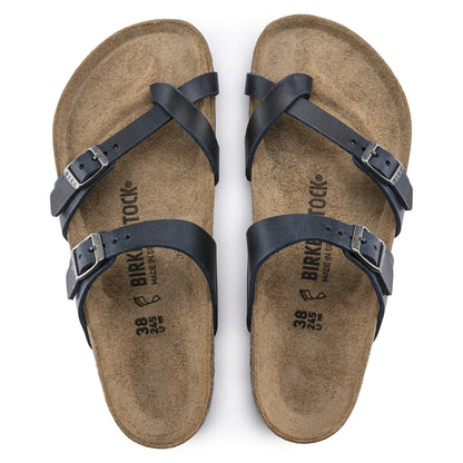 Mayari Oiled Leather in Color Blue | Birkenstock